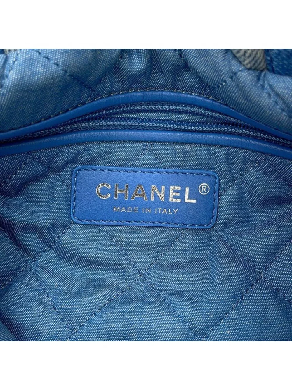 Chanel Backpack 22 Small Denim